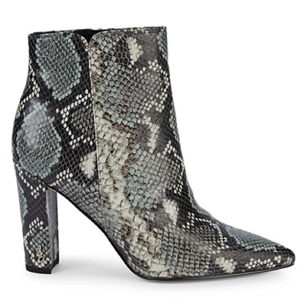 Sam Edelman Raelle Snakeskin Bootie - Picture 12 of 12